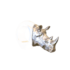 Pewter White Rhino Napkin Ring