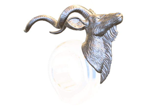 Pewter Kudu Napkin Ring