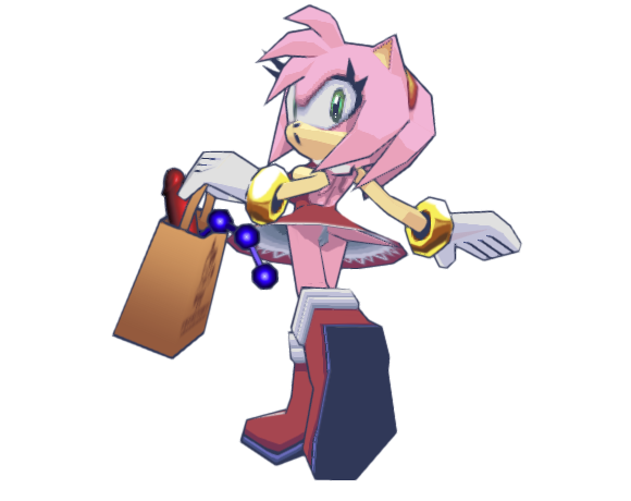 Amy Low Poly (Pose 1)