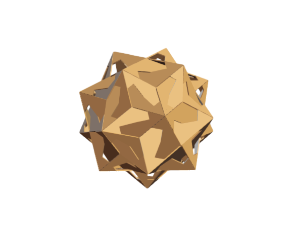 Stellation of the Dual of the Snubcube