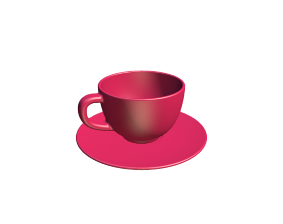 3D-Dimensions-Objects-Coffee-Mugs-IKEA-Vardagen-Coffee-Cup-Saucer