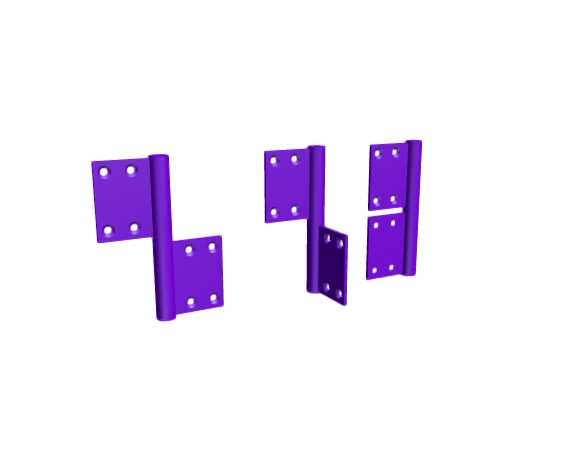 3D-Dimensions-Buildings-Door-Hinges-Flag-Door-Hinge