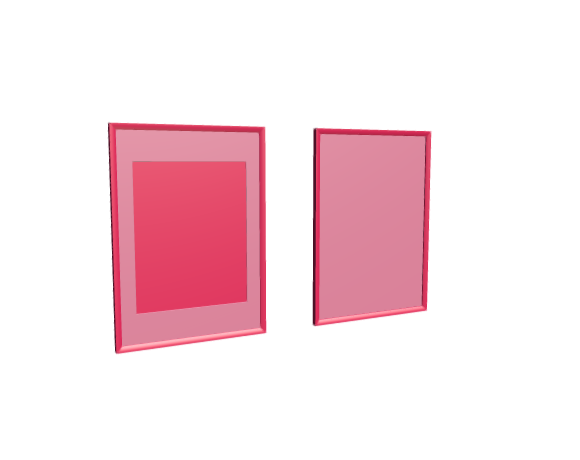 3D-Dimensions-Objects-Picture-Frames-IKEA-Silverhojden-Frame-Large