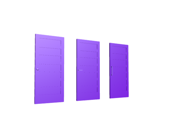 3D-Dimensions-Buildings-Interior-Doors-Solid-Interior-Door-Horizontal-7-Panels
