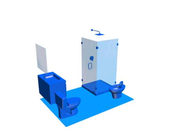 3D-Dimensions-Layouts-Bathrooms-Three-Quarter-Bidet-2-Wall-Facing