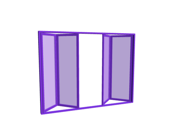 3D-Dimensions-Buildings-Folding-Doors-Bifold-Exterior-Door-4-Panels-Split