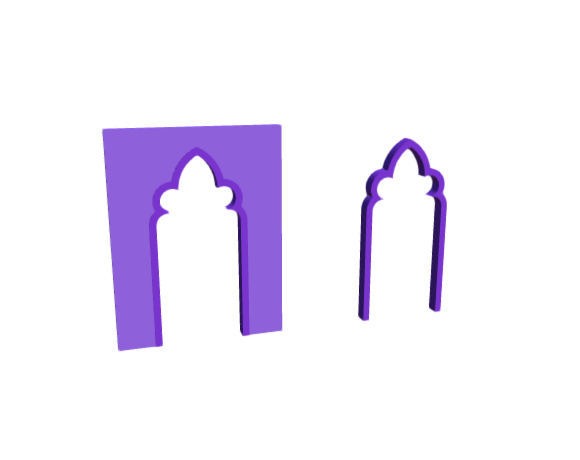 3D-Dimensions-Buildings-Arches-Cinquefoil-Pointed