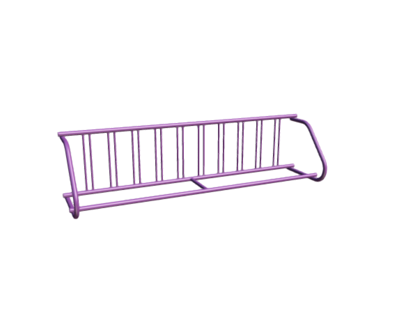 3D-Dimensions-Fixtures-Bicycle-Parking-Grid-Bike-Rack-Single-Sided-Extended