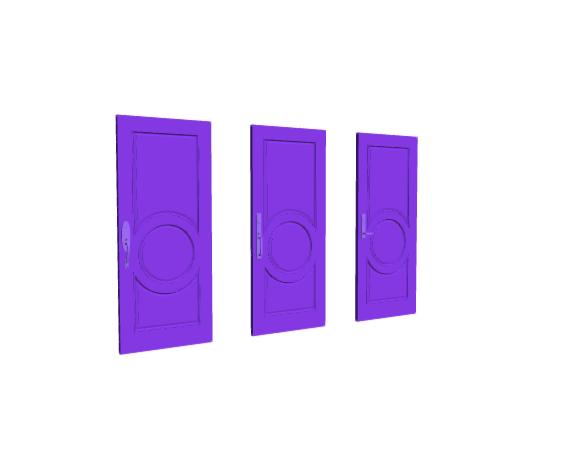3D-Dimensions-Buildings-Exterior-Doors-Solid-Entry-Door-Ornate-3-Panels-Circle