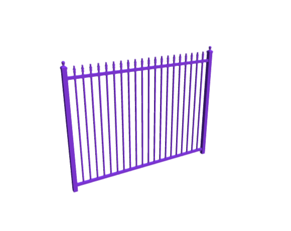 3D-Dimensions-Buildings-Fences-Fence-Panel-Arrow