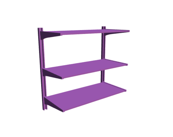 3D-Dimensions-Fixtures-Shelves-Shelving-IKEA-ALGOT-Wall-Upright-System-34-Inch-Short