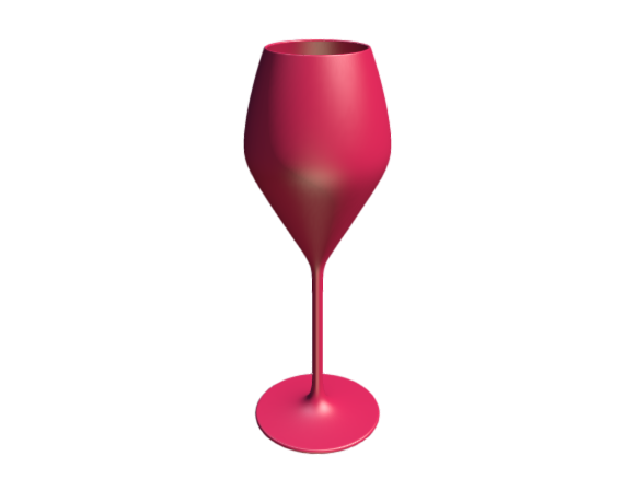 3D-Dimensions-Objects-Wine-Glasses-Rose-Wine-Glass