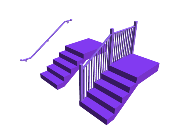 3D-Dimensions-Buildings-Handrails-Profile-Mushroom