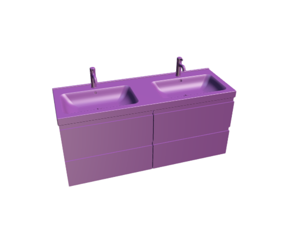 3D-Dimensions-Fixtures-Bathroom-Vanity-IKEA-Godmorgon-Odensvik-Double-Vanity-4-Drawers-Slot