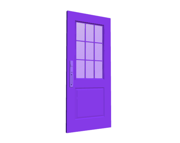 3D-Dimensions-Buildings-Exterior-Doors-Lite-Entry-Door-2-Panels-Grid-9