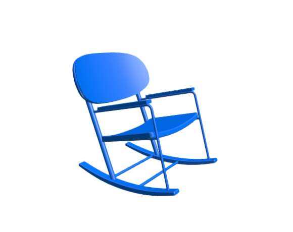 3D-Dimensions-Guide-Furniture-Rocking-Chair-IKEA-Gronadal-Rocking-Chair