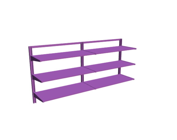 3D-Dimensions-Fixtures-Shelves-Shelving-IKEA-ALGOT-Wall-Upright-System-69-Inch-Short