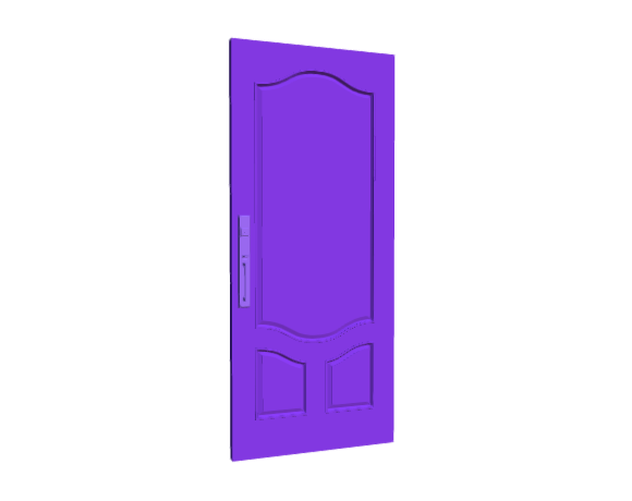 3D-Dimensions-Buildings-Exterior-Doors-Solid-Entry-Doors-Vertical-3-Panels-Double-Scroll