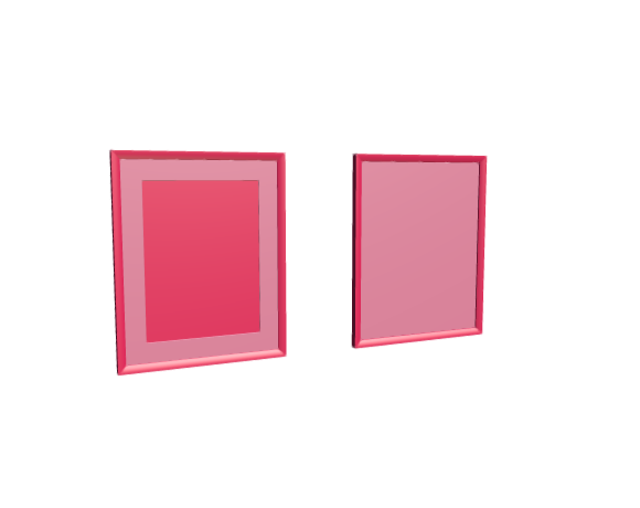 3D-Dimensions-Objects-Picture-Frames-IKEA-Silverhojden-Frame-Medium
