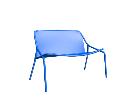 3D-Dimensions-Furniture-Benches-Croisette-Bench-2-Seat
