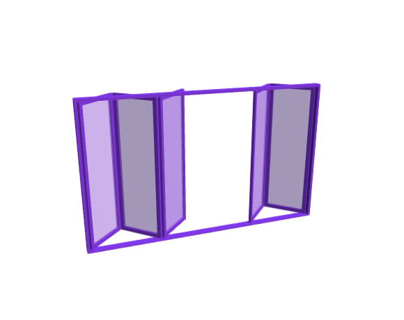 3D-Dimensions-Buildings-Folding-Doors-Bifold-Exterior-Door-5-Panels-Split