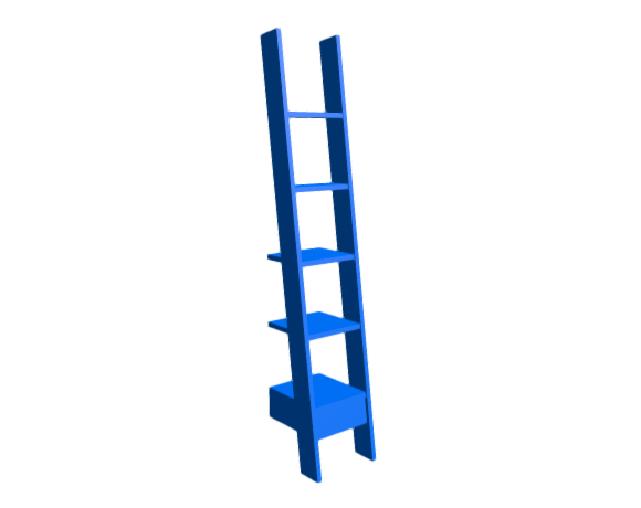 3D-Dimensions-Furniture-Bookcases-Ladder-Bookcase-217-Large