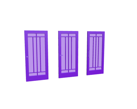 3D-Dimensions-Buildings-Interior-Doors-Lite-Interior-Door-Mix-Top-Bottom
