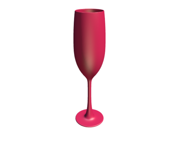 3D-Dimensions-Objects-Wine-Glasses-Champagne-Flute