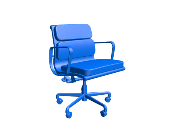 3D-Dimensions-Furniture-Office-Chairs-Eames-Soft-Pad-Management-Chair