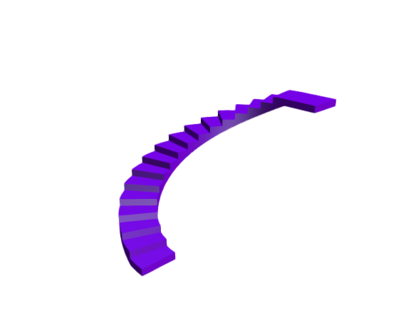 3D-Dimensions-Buildings-Stair-Types-U-Shaped-Curved-Stairs