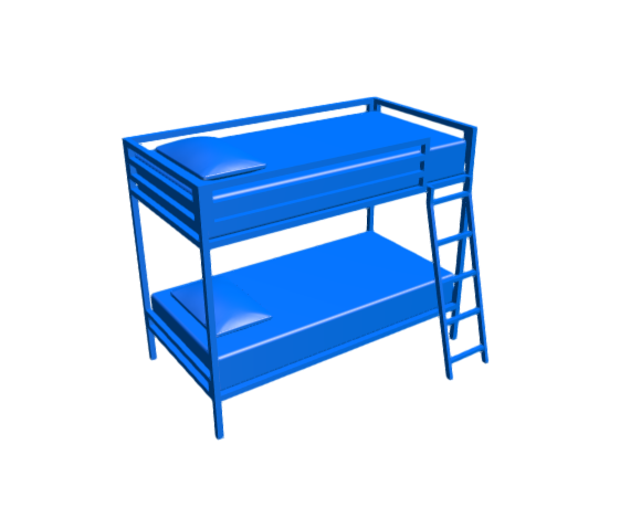 3D-Dimensions-Guide-Furniture-Bunk-Beds-Loft-Beds-Doshie-Metal-Twin-Over-Twin-Bed