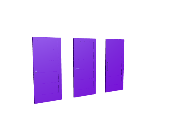 3D-Dimensions-Buildings-Interior-Doors-Solid-Interior-Door-Horizontal-5-Panels