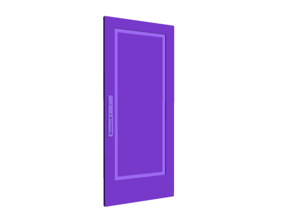 3D-Dimensions-Buildings-Exterior-Doors-Solid-Entry-Doors-Flush-1-Panel-Border-Thin