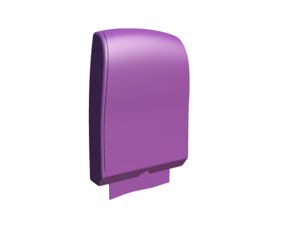 3D-Dimensions-Fixtures-Bathroom-Dispensers-Scott-Control-Slimfold-Towel-Dispenser
