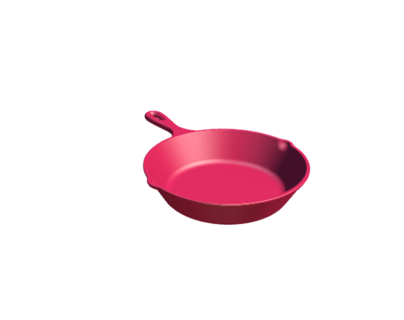 3D-Dimensions-Objects-Cooking-Pans-Cast-Iron-Skillet-8-Inch