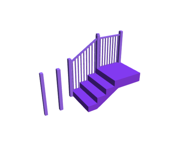 3D-Dimensions-Buildings-Newels-Stair-Posts-Chamfered