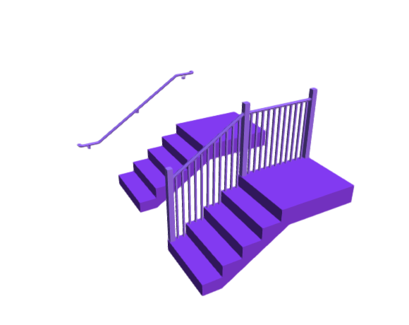 3D-Dimensions-Buildings-Handrails-Profile-Longhorn
