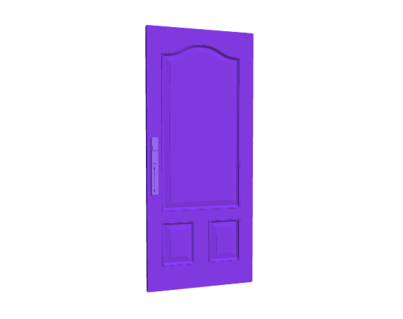 3D-Dimensions-Buildings-Exterior-Doors-Solid-Entry-Doors-Vertical-3-Panels-Scroll