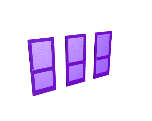 3D-Dimensions-Buildings-Interior-Doors-Louver-Interior-Door-2-Panels