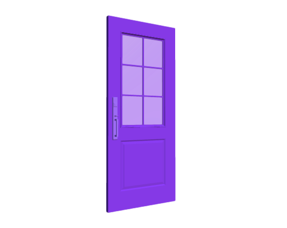 3D-Dimensions-Buildings-Exterior-Doors-Lite-Entry-Door-2-Panels-Grid-6