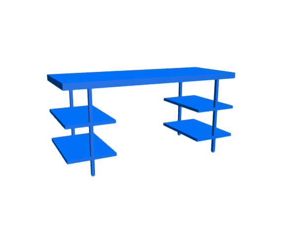 3D-Dimensions-Furniture-Desks-Stairway-Modular-Desk-Shelves