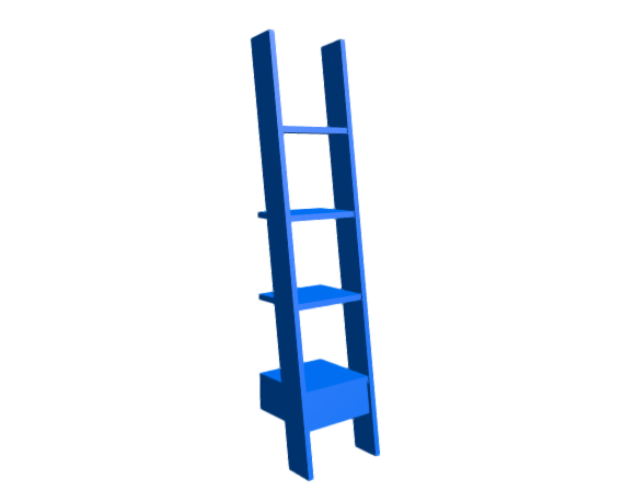 3D-Dimensions-Furniture-Bookcases-Ladder-Bookcase-217-Medium