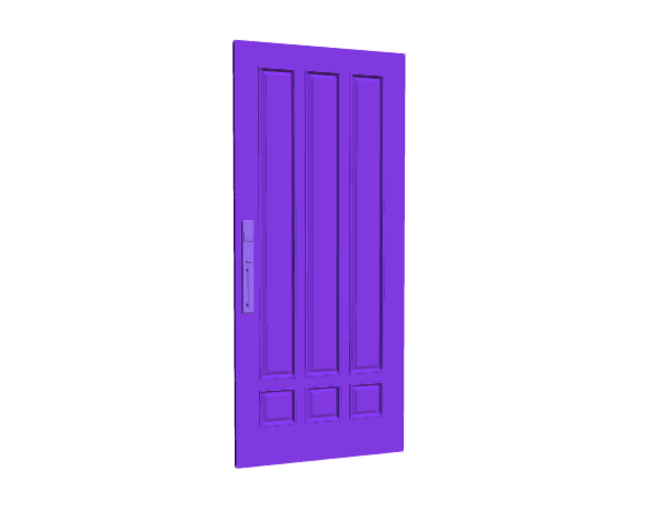 3D-Dimensions-Buildings-Exterior-Doors-Solid-Entry-Doors-Vertical-6-Panels-Tall