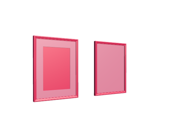 3D-Dimensions-Objects-Picture-Frames-IKEA-Knoppang-Frame-Small