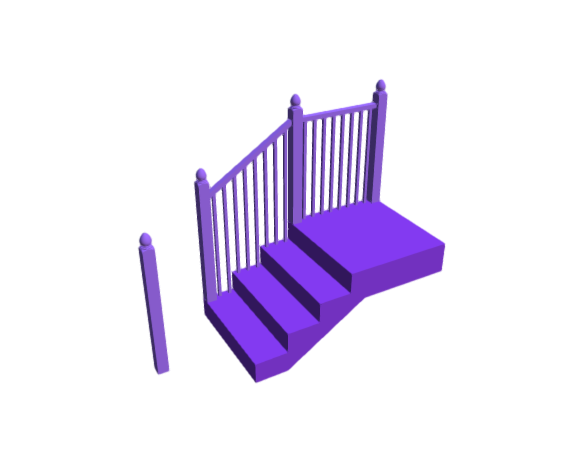 3D-Dimensions-Buildings-Newels-Stair-Posts-Spade
