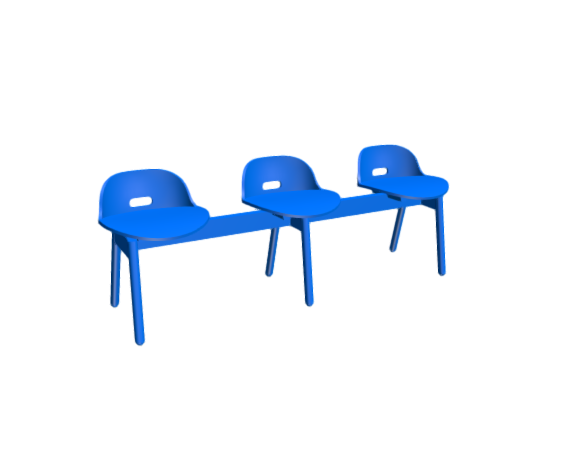3D-Dimensions-Furniture-Benches-ALFI-3-Seat-Low-Back-Bench