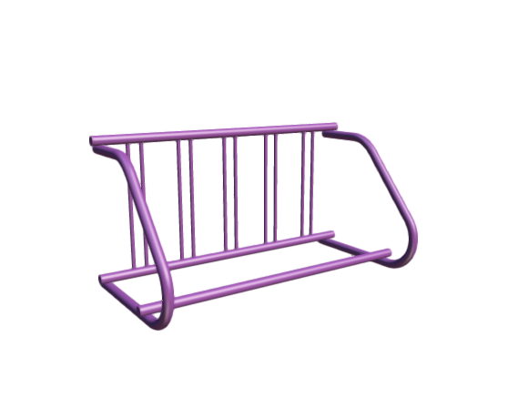 3D-Dimensions-Fixtures-Bicycle-Parking-Grid-Bike-Rack-Single-Sided
