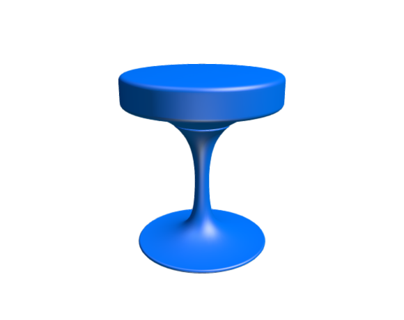 3D-Dimensions-Guide-Furniture-Stools-Saarinen-Tulip-Stool