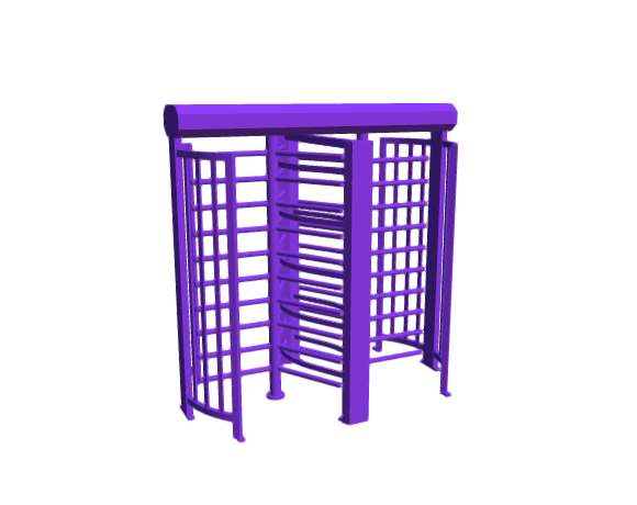 3D-Dimensions-Buildings-Turnstiles-Full-Height-Two-Way