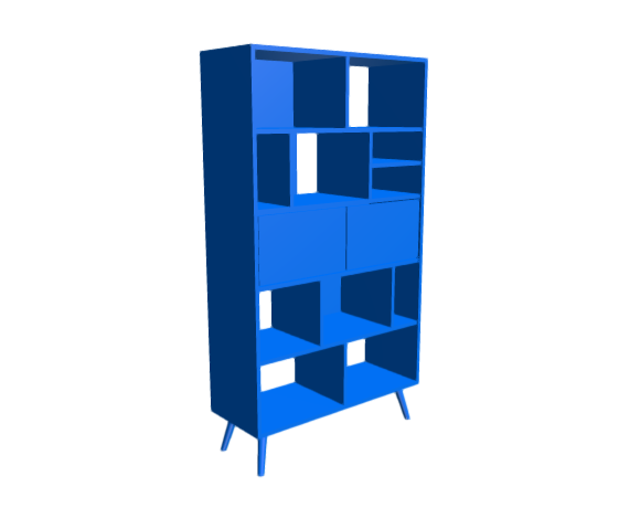 3D-Dimensions-Furniture-Bookcases-Hazel-Bookcase